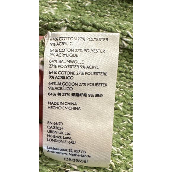 Daily Practice Size M L Palm Frond Wrap Cardigan Sweater Anthropologie Boho Knit - Picture 7 of 9